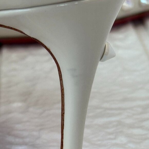 Christian Louboutin Pumps Metallic Glitter DEGRASPIKE 70 PATENT Ivory - Picture 7 of 15